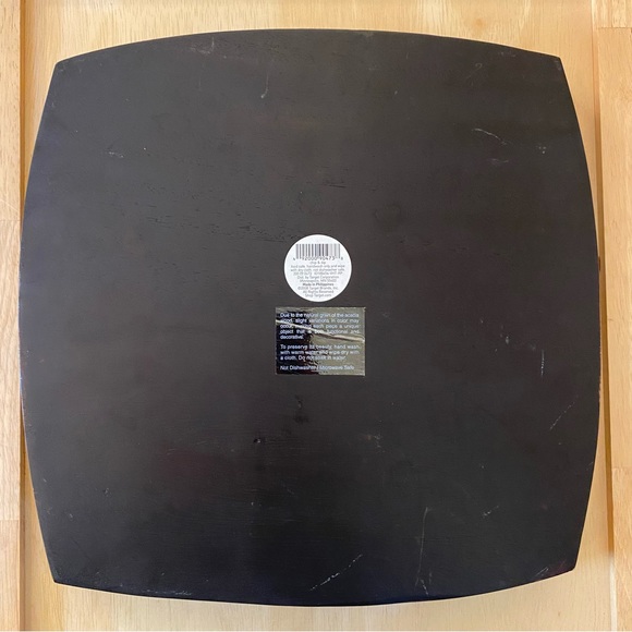 Mid Century Modern Style Heavy Acacia Wood Chip & Dip Serving Tray - Picture 11 of 12